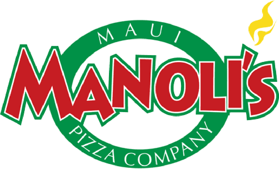 High-resolution logo version of Manoli’s Pizza Company used for Wailea Maui restaurant branding and digital assets.