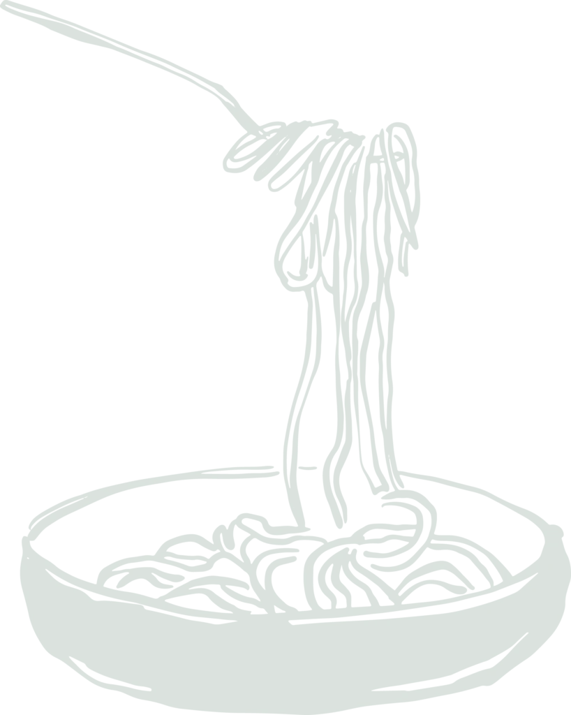 Pasta icon background used in Manoli’s Pizza Company branding representing Italian-inspired dishes served in Wailea Maui restaurant.