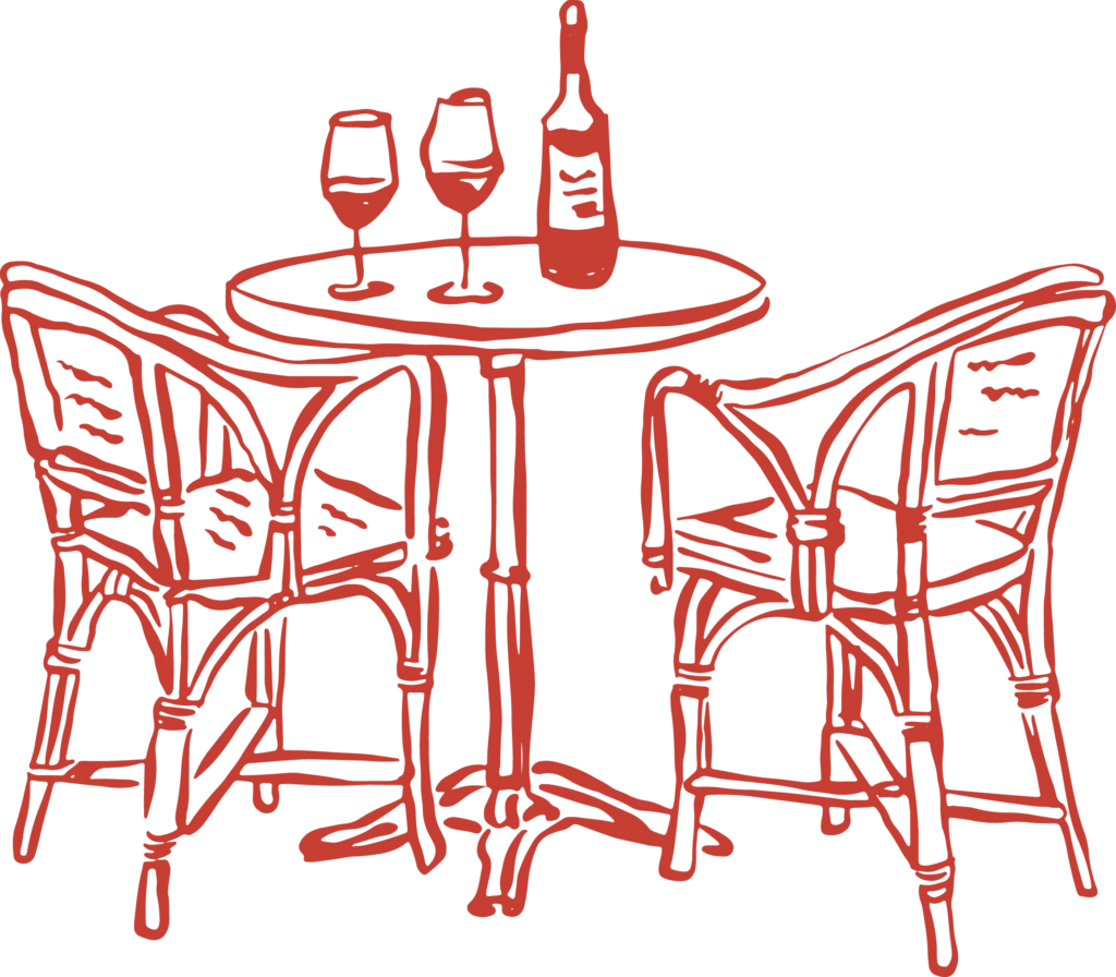 Table wine icon representing wine offerings available at Manoli’s Pizza Company Wailea Maui restaurant dining experience.